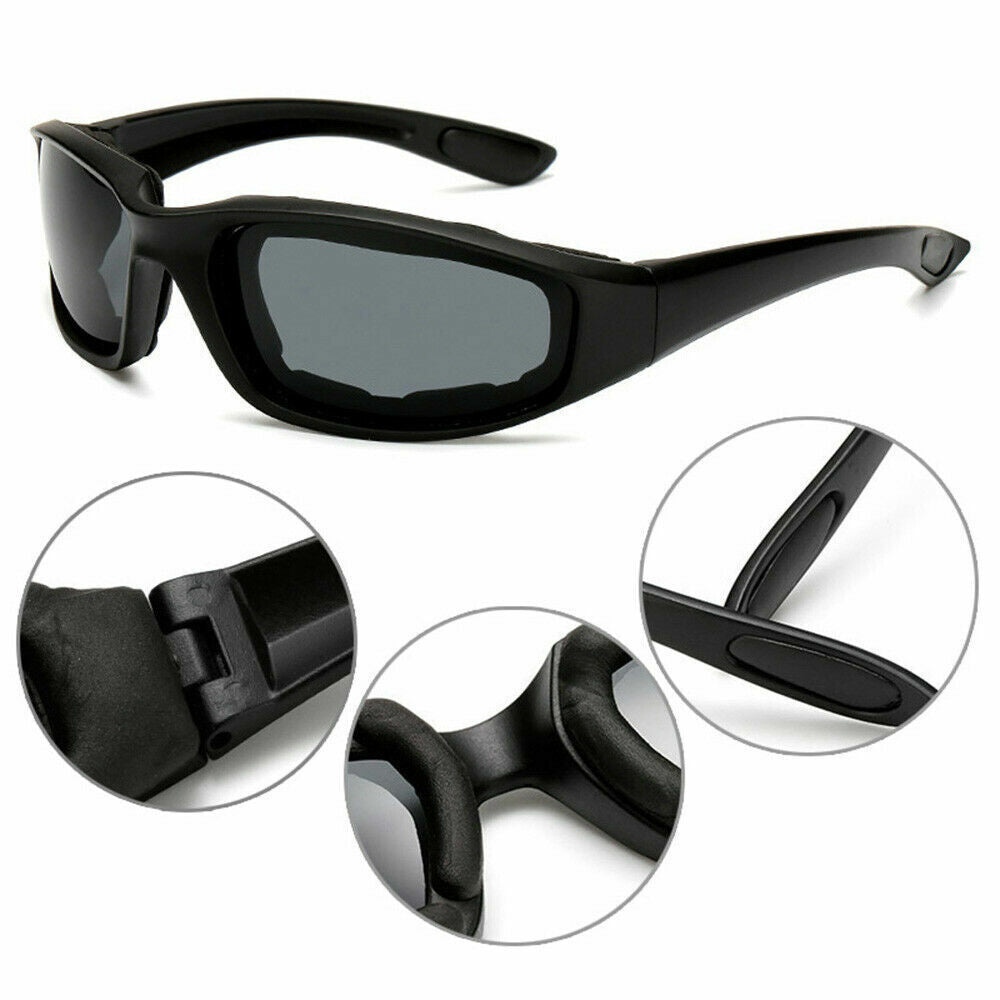 Fahrrad-Sonnenbrille, Chopper, Outdoor-Sportbrille, Rundum-UV400-Schutz, zum Angeln, Autofahren, windabweisend, klare gelb-graue Linse, 3er-Pack