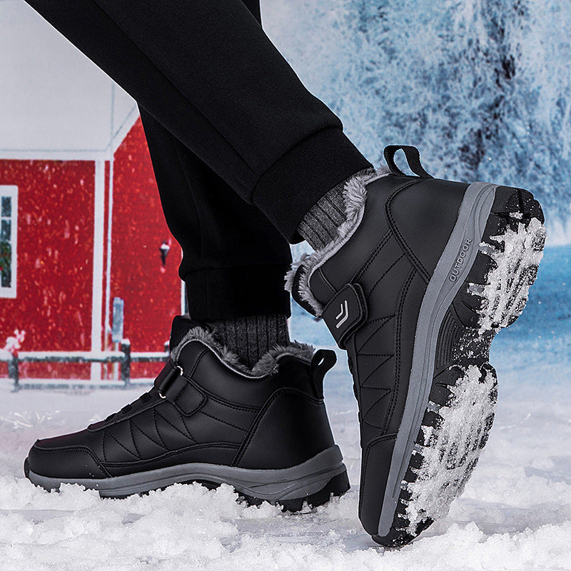 Warme High-Top-Reise-Wanderschuhe mit Fleecefutter für Herren