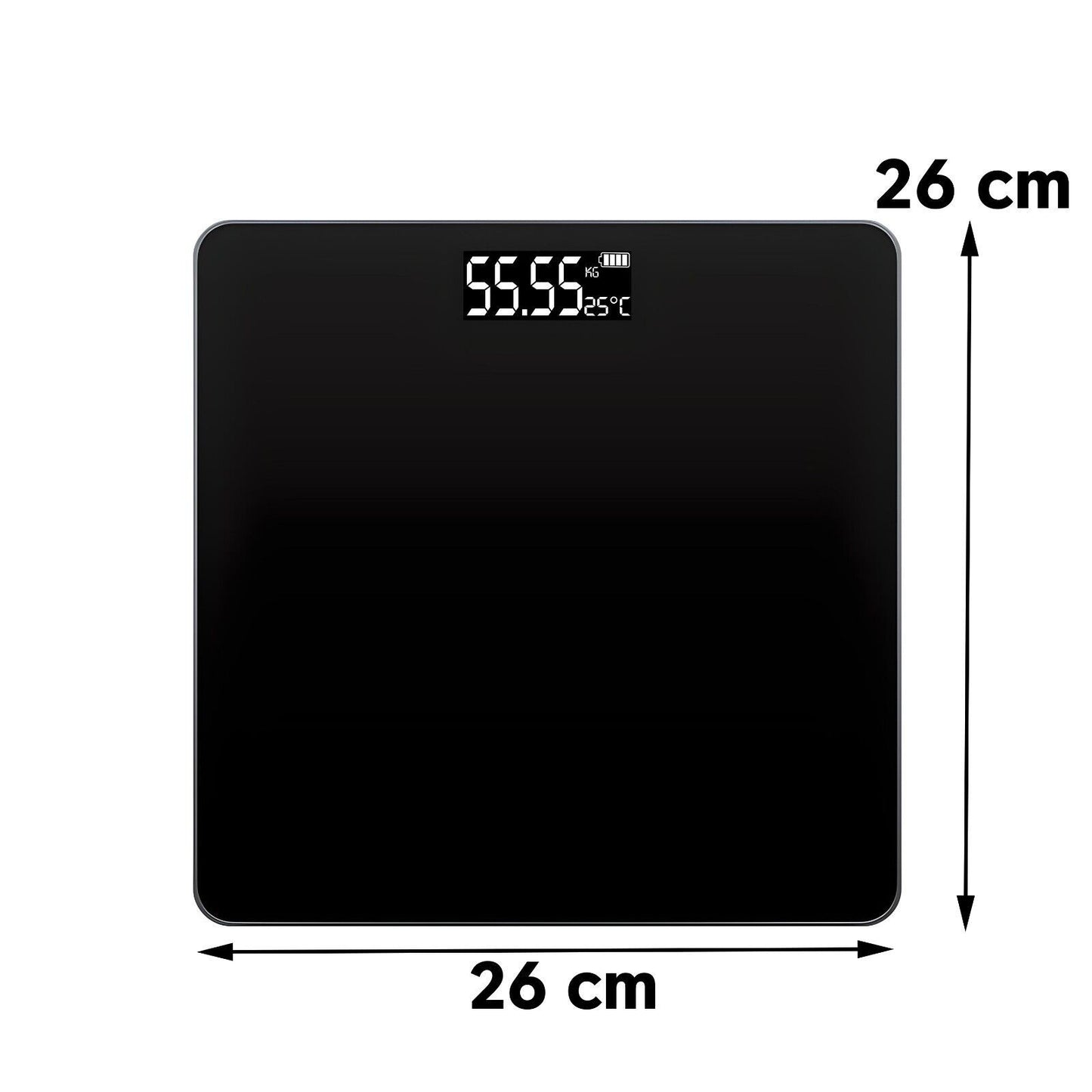 Digitale Personenwaage Step-On-Technologie, hohe Präzision, 180 kg Genauigkeit