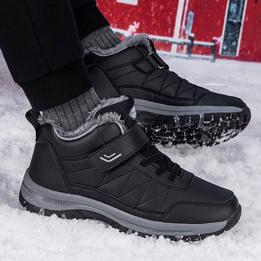 Warme High-Top-Reise-Wanderschuhe mit Fleecefutter für Herren