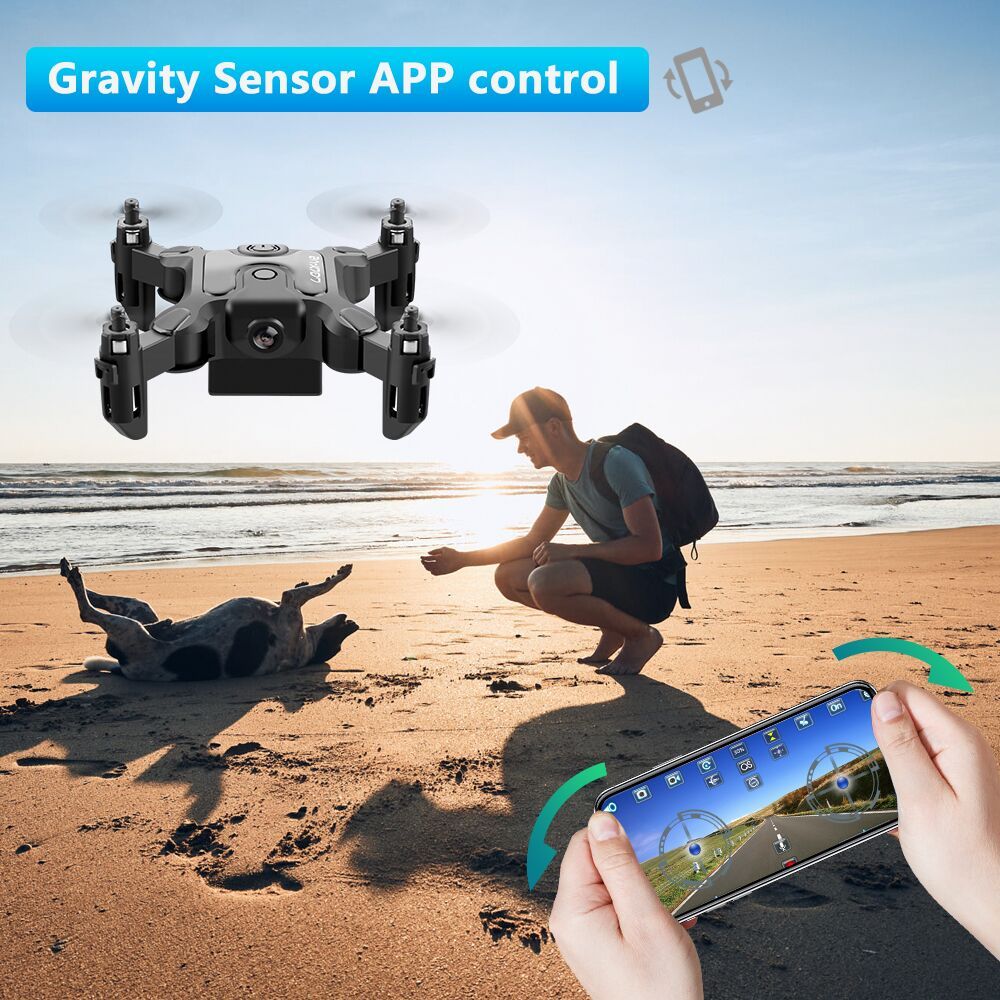 DE 4DRC V2 Mini Drohne Selfie WIFI FPV mit HD Kamera Faltbarer Arm RC Quadcopter