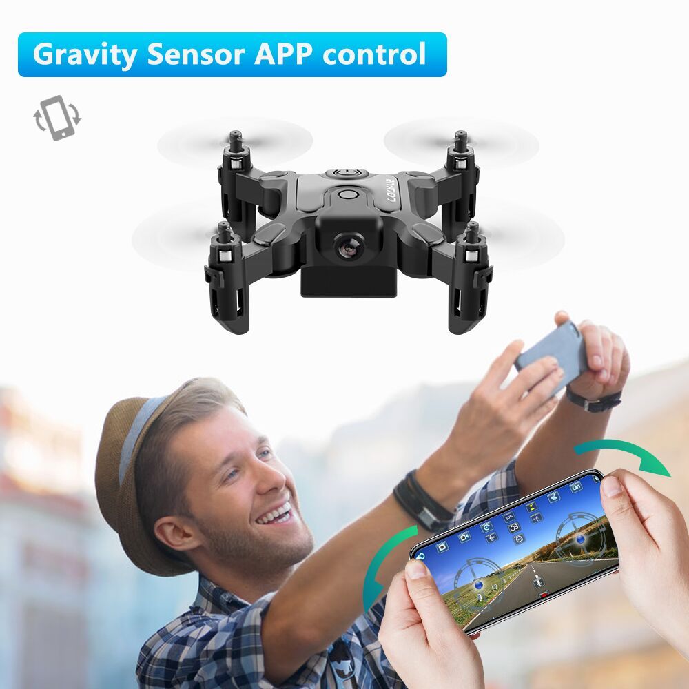 DE 4DRC V2 Mini Drohne Selfie WIFI FPV mit HD Kamera Faltbarer Arm RC Quadcopter