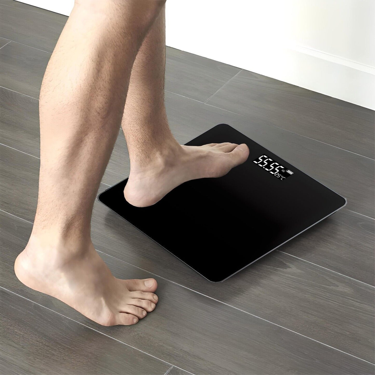 Digitale Personenwaage Step-On-Technologie, hohe Präzision, 180 kg Genauigkeit