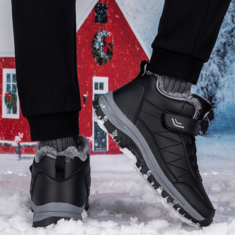 Warme High-Top-Reise-Wanderschuhe mit Fleecefutter für Herren