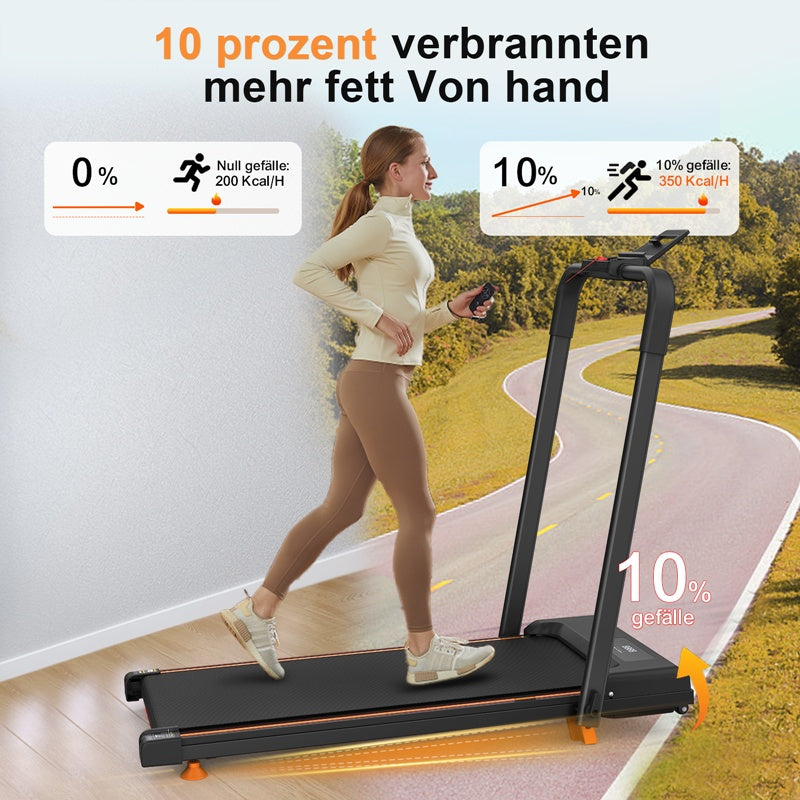 EU Home Office Schreibtisch-Laufbänder, Kompakte Desktop-Laufbänder Mit Neigbaren Tragbaren Laufbändern, 2-in-1-Laufbänder Zum Gehen, Laufen Und Joggen, Mit einer Gewichtskapazität von max. 120 KG