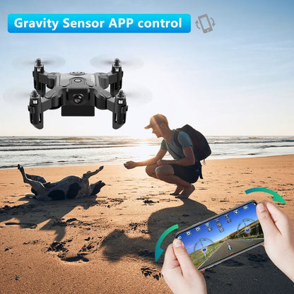 DE 4DRC V2 Mini Drohne Selfie WIFI FPV mit HD Kamera Faltbarer Arm RC Quadcopter