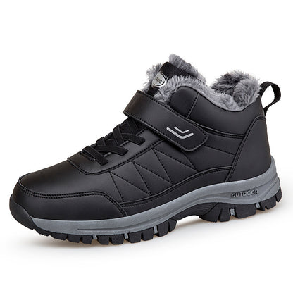 Warme High-Top-Reise-Wanderschuhe mit Fleecefutter für Herren